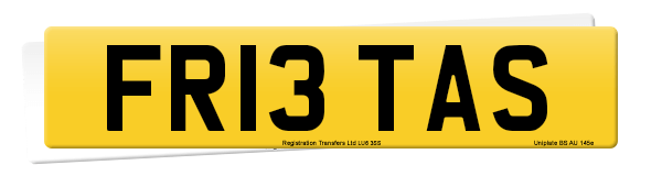 Registration number FR13 TAS